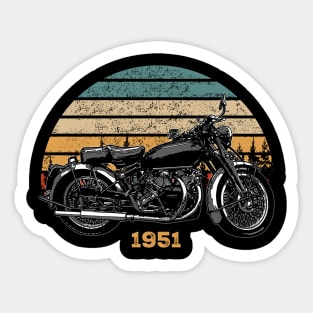 1951 Vincent Black Shadow Vintage Motorcycle Design Sticker